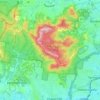 Mount Coot-tha topographic map, elevation, terrain