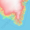 Kujalleq topographic map, elevation, terrain