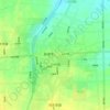 沙州 topographic map, elevation, terrain