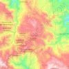 Huautla de Jiménez topographic map, elevation, terrain