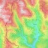 Joshanicë topographic map, elevation, terrain