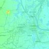 Phnom Penh topographic map, elevation, terrain