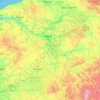 Seine topographic map, elevation, terrain