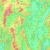 Chiang Rai Province topographic map, elevation, terrain