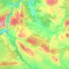 Trigance topographic map, elevation, terrain