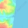 Praia Bela topographic map, elevation, terrain