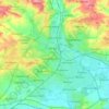 Derby topographic map, elevation, terrain