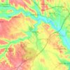 Almoster topographic map, elevation, terrain