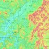 Cheongju-si topographic map, elevation, terrain