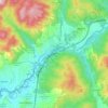 Vicovaro topographic map, elevation, terrain