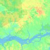 Curralinho topographic map, elevation, terrain