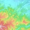 Poplaca topographic map, elevation, terrain