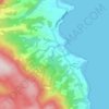 Birchs Bay topographic map, elevation, terrain