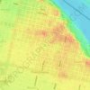 Plaza Sarmiento topographic map, elevation, terrain