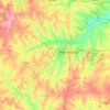 Johnson County topographic map, elevation, terrain