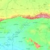 Oddar Meanchey topographic map, elevation, terrain
