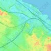 Comuna 14 topographic map, elevation, terrain