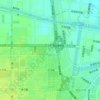 丰产路街道 topographic map, elevation, terrain