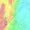 Río Mendoza topographic map, elevation, terrain