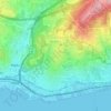 Belém topographic map, elevation, terrain