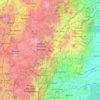 Napo topographic map, elevation, terrain