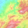 Pattada topographic map, elevation, terrain