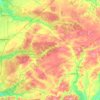 Березівська сільська громада topographic map, elevation, terrain