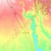 Lethbridge topographic map, elevation, terrain