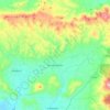 Narcao topographic map, elevation, terrain