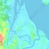 Boyne Island topographic map, elevation, terrain