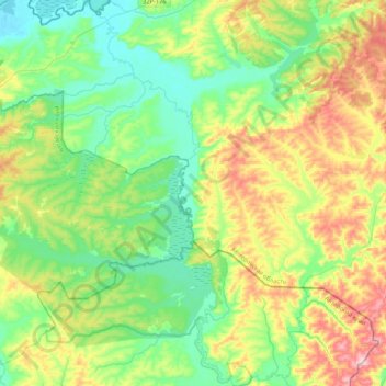 Сары-Чумыш topographic map, elevation, terrain