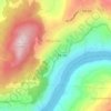 Magrelos topographic map, elevation, terrain