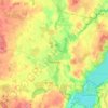 Penzlin topographic map, elevation, terrain