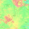 Água Azul do Norte topographic map, elevation, terrain