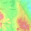 Casas topographic map, elevation, terrain