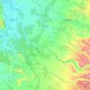 Mulchén topographic map, elevation, terrain
