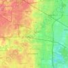 Hoffman Estates topographic map, elevation, terrain