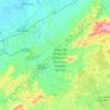 Taubaté topographic map, elevation, terrain