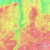 Brule River State Forest (center) topographic map, elevation, terrain