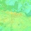 Osijek topographic map, elevation, terrain