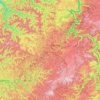 Raleigh County topographic map, elevation, terrain