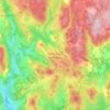 Saint-Yrieix-le-Déjalat topographic map, elevation, terrain