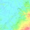 Sanggau Ledo topographic map, elevation, terrain