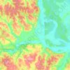 Набутівська сільська громада topographic map, elevation, terrain