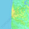 Blackpool topographic map, elevation, terrain