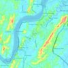 Loa Janan Ilir topographic map, elevation, terrain