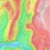 Oncieu topographic map, elevation, terrain