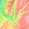 Новоусманский район topographic map, elevation, terrain