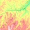 Rosebud County topographic map, elevation, terrain