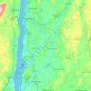 Town of Poughkeepsie topographic map, elevation, terrain